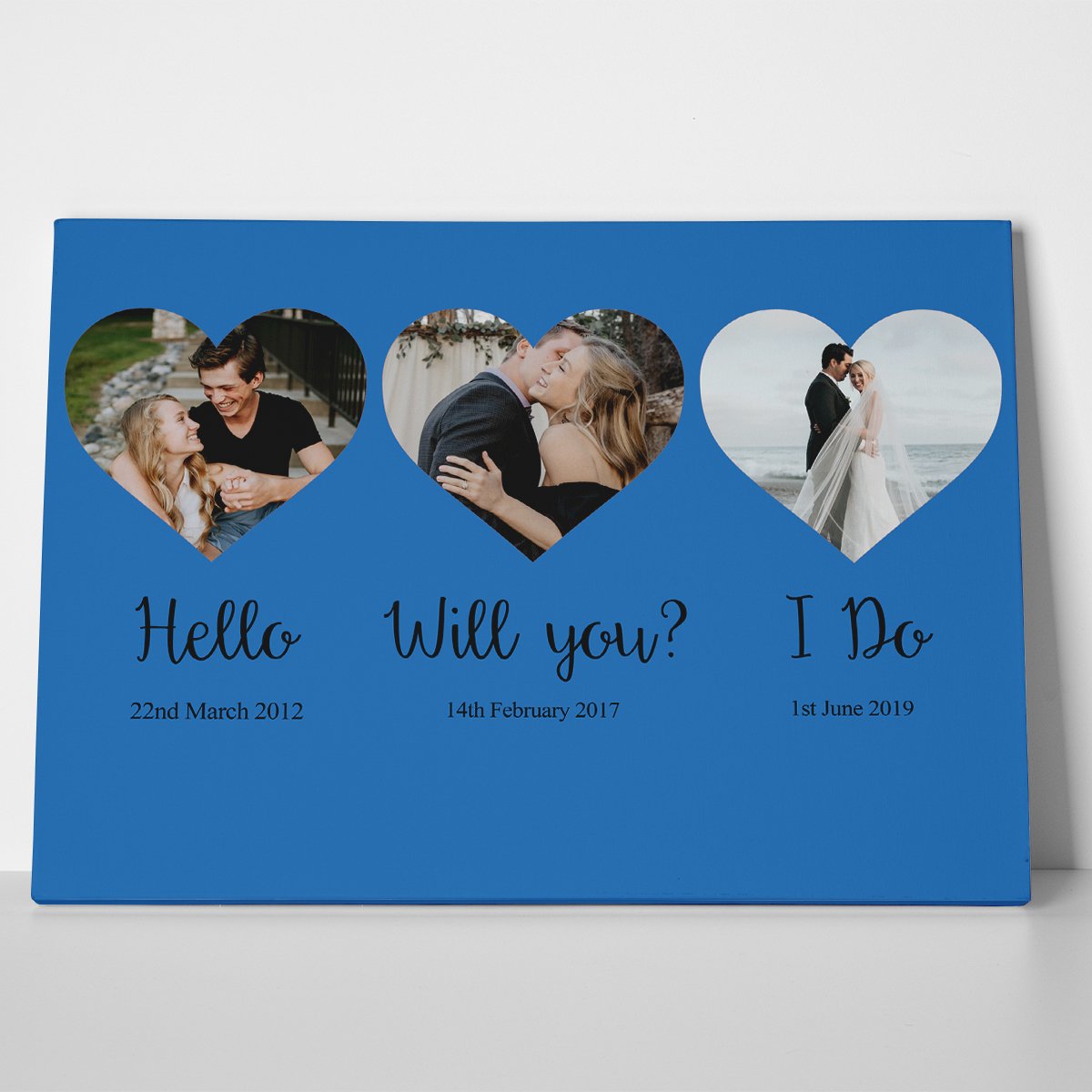 Love Story Photo Canvas Print