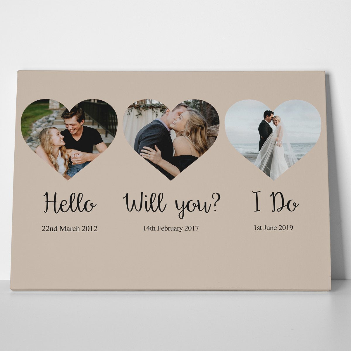 Love Story Photo Canvas Print