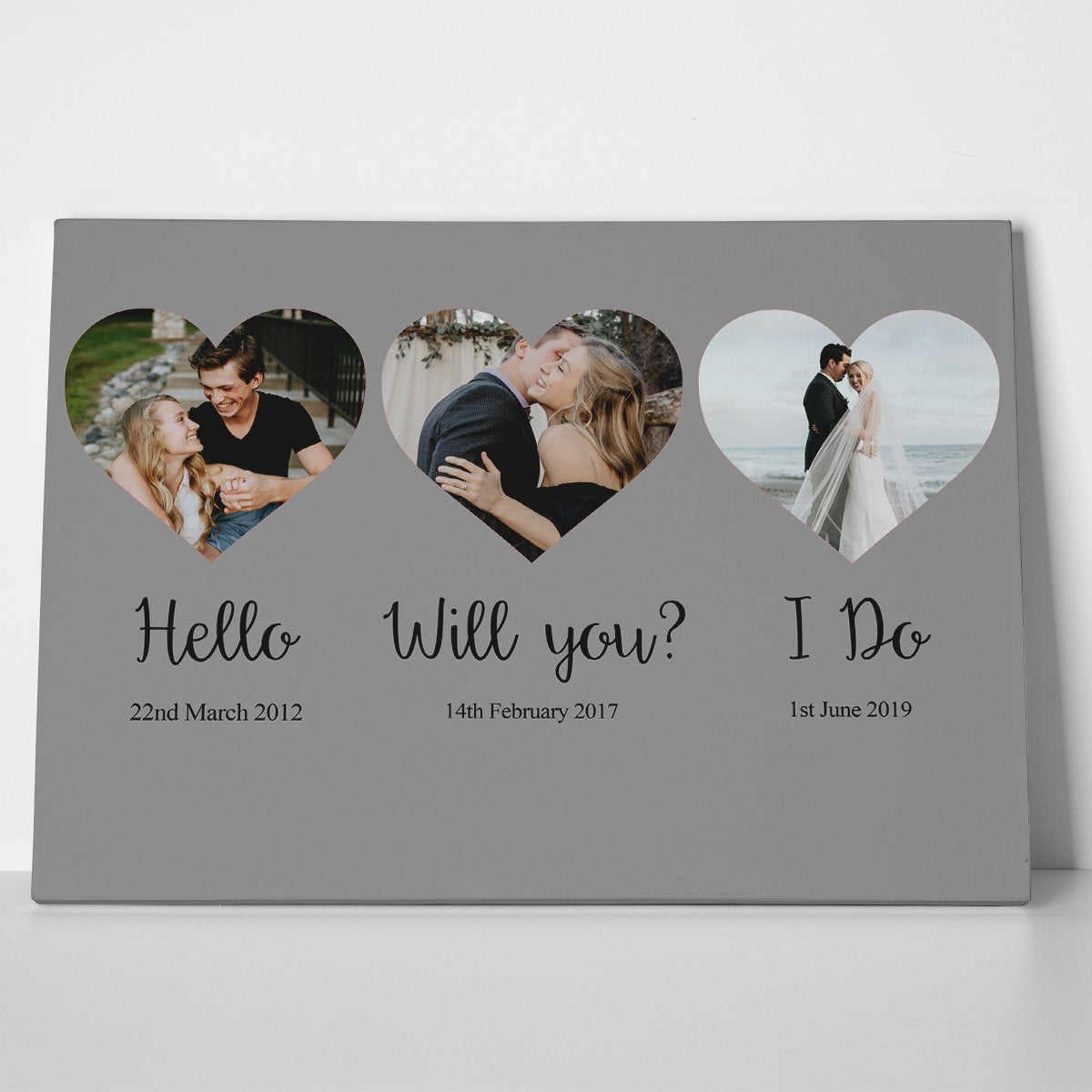 Love Story Photo Canvas Print