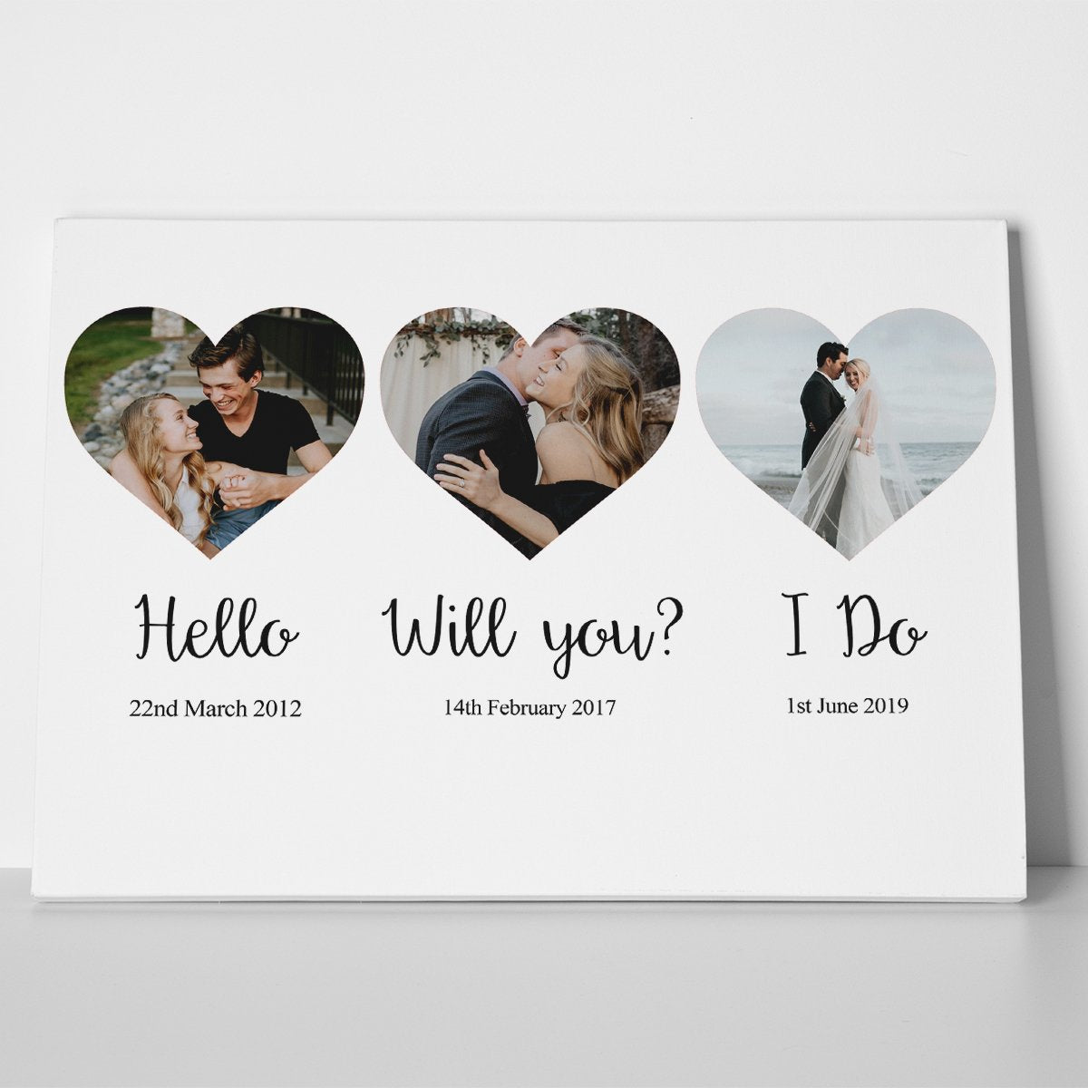 Love Story Photo Canvas Print