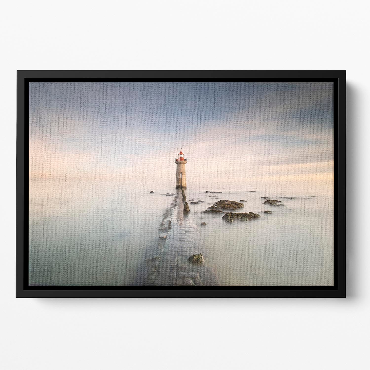 Lighthouse Floating Framed Canvas - Canvas Art Rocks - 2