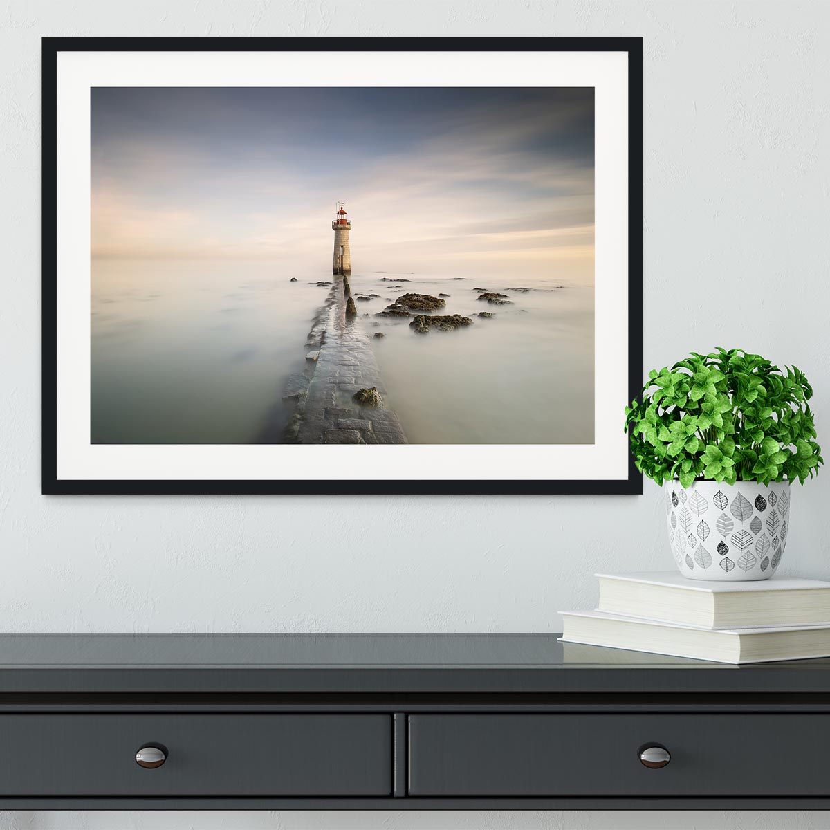 Lighthouse Framed Print - Canvas Art Rocks - 1