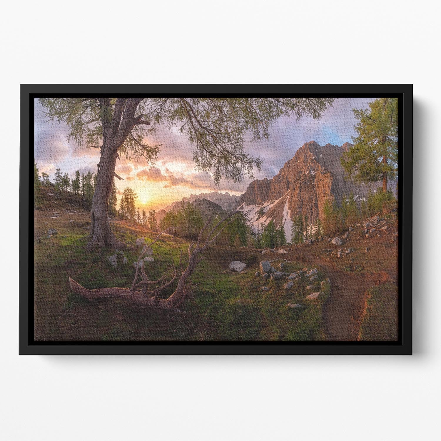 Magical Morning Floating Framed Canvas - Canvas Art Rocks - 2