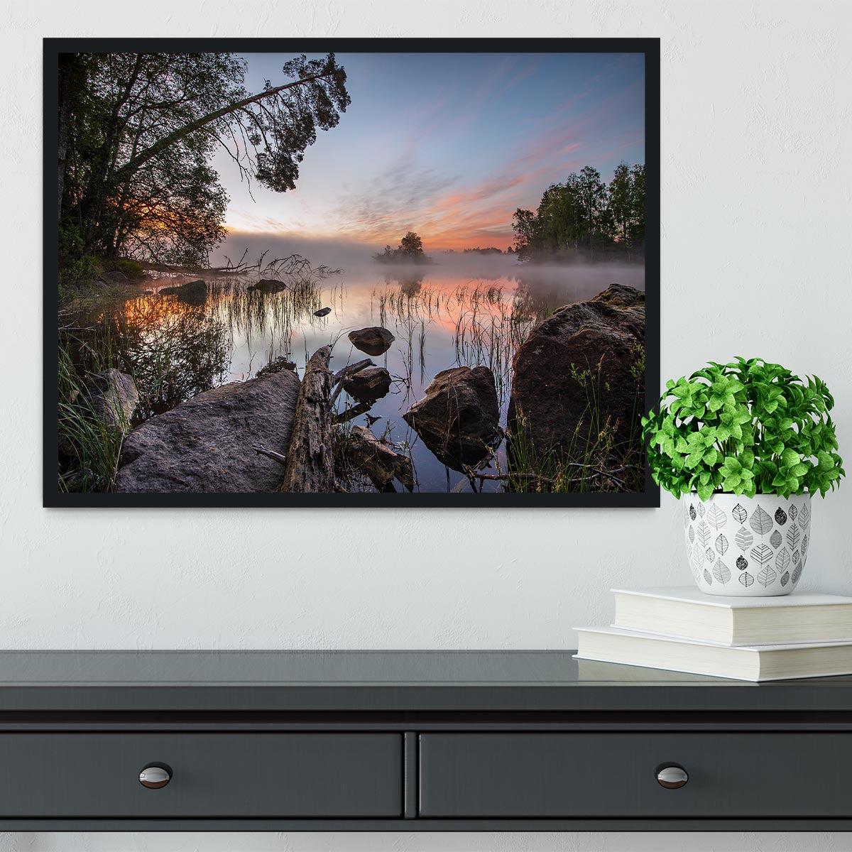 Peaceful Morning Framed Print - Canvas Art Rocks - 2