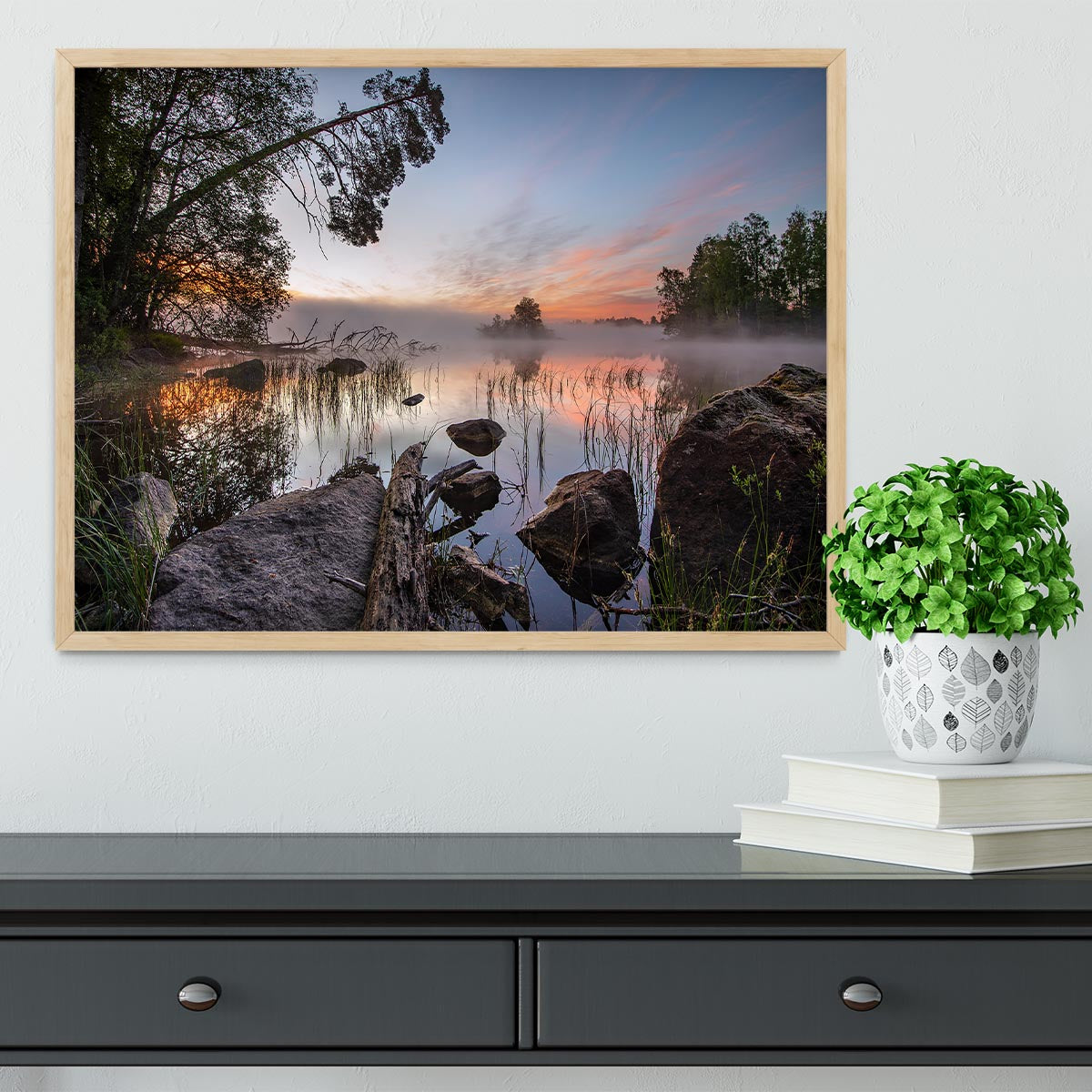 Peaceful Morning Framed Print - Canvas Art Rocks - 4