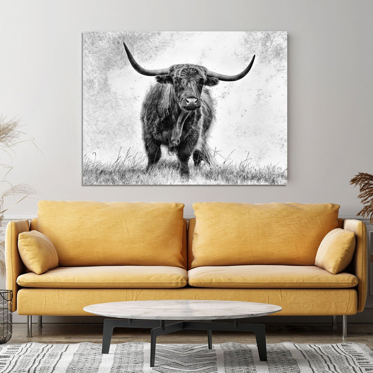 Highland Cow Canvas Print or Poster - Canvas Art Rocks - 4
