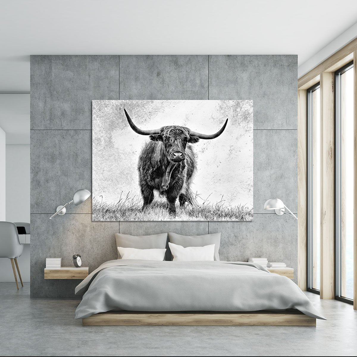 Highland Cow Canvas Print or Poster - Canvas Art Rocks - 5