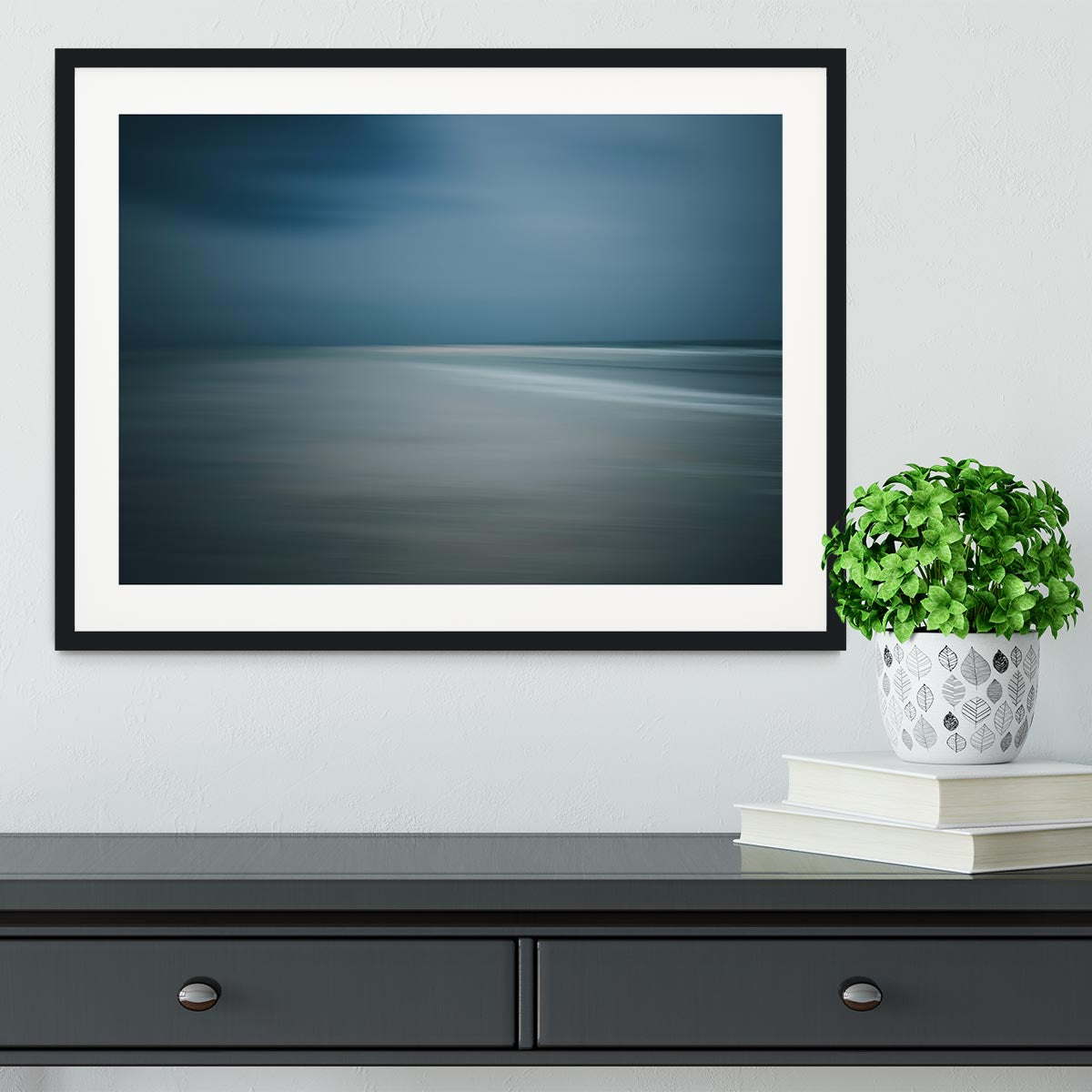 Seascape Framed Print - Canvas Art Rocks - 1