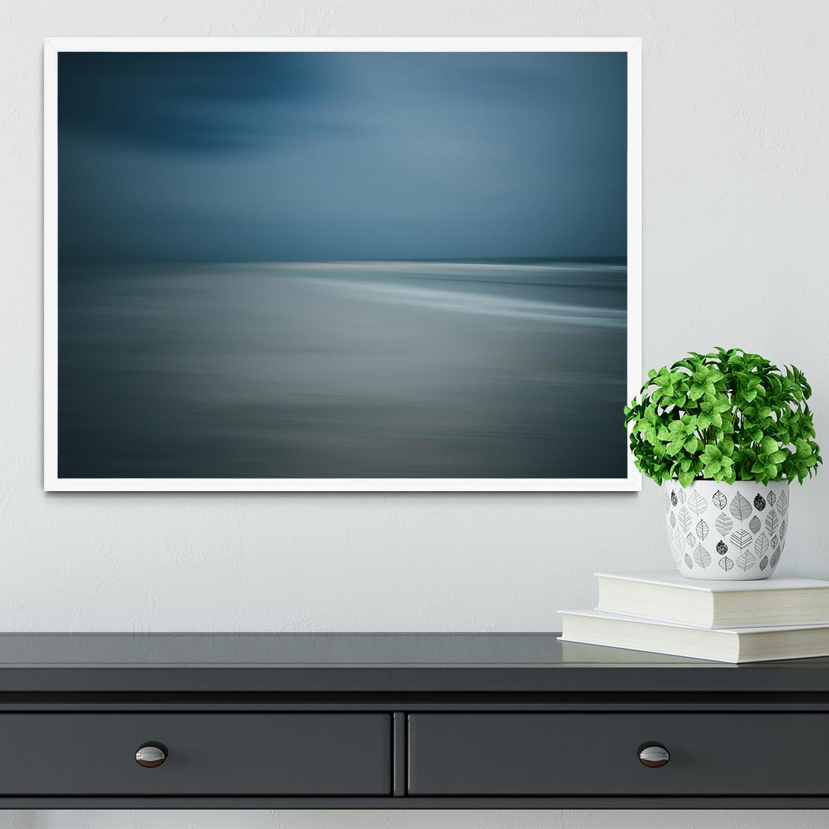 Seascape Framed Print - Canvas Art Rocks -6