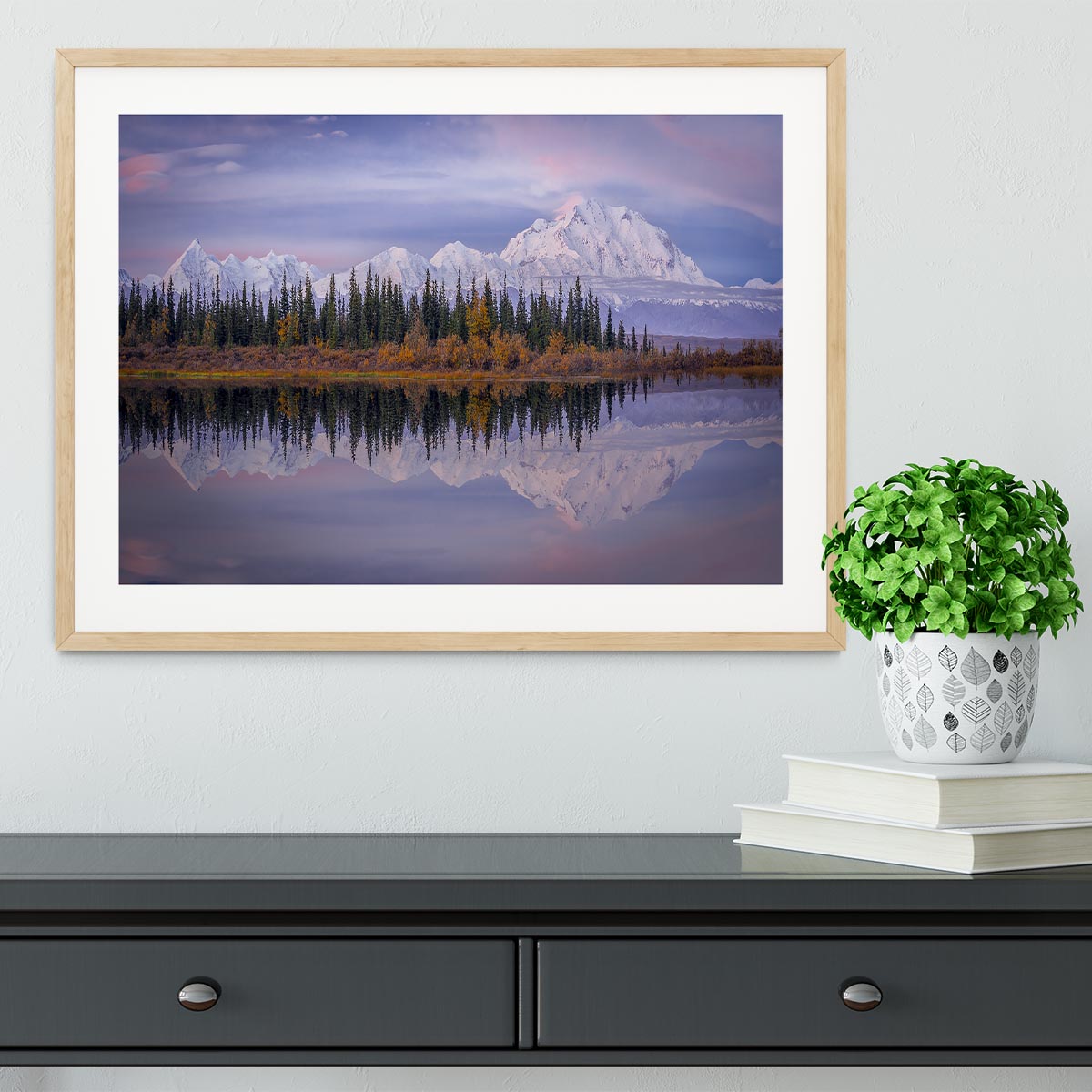 Denali Reflection Framed Print - Canvas Art Rocks - 3