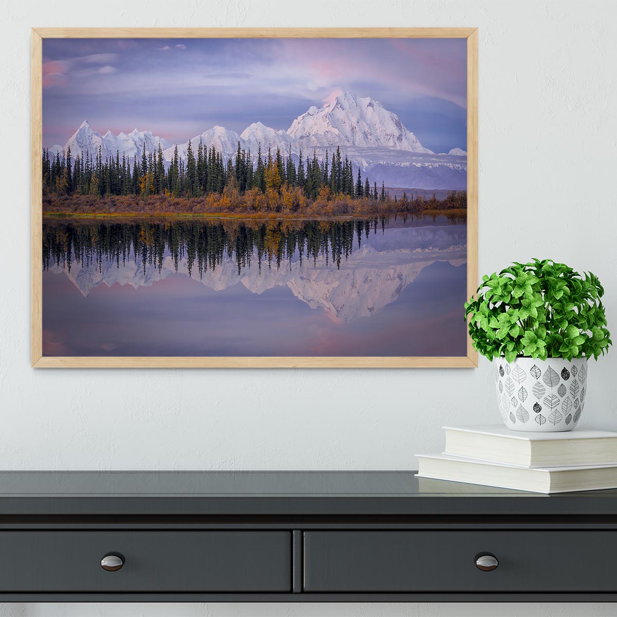 Denali Reflection Framed Print - Canvas Art Rocks - 4