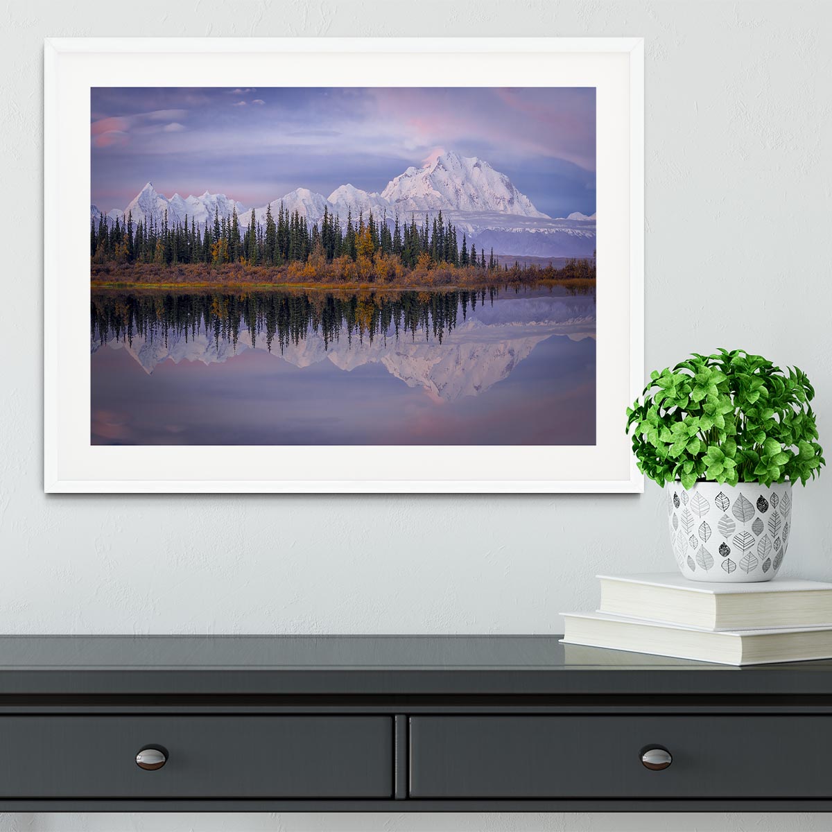 Denali Reflection Framed Print - Canvas Art Rocks - 5