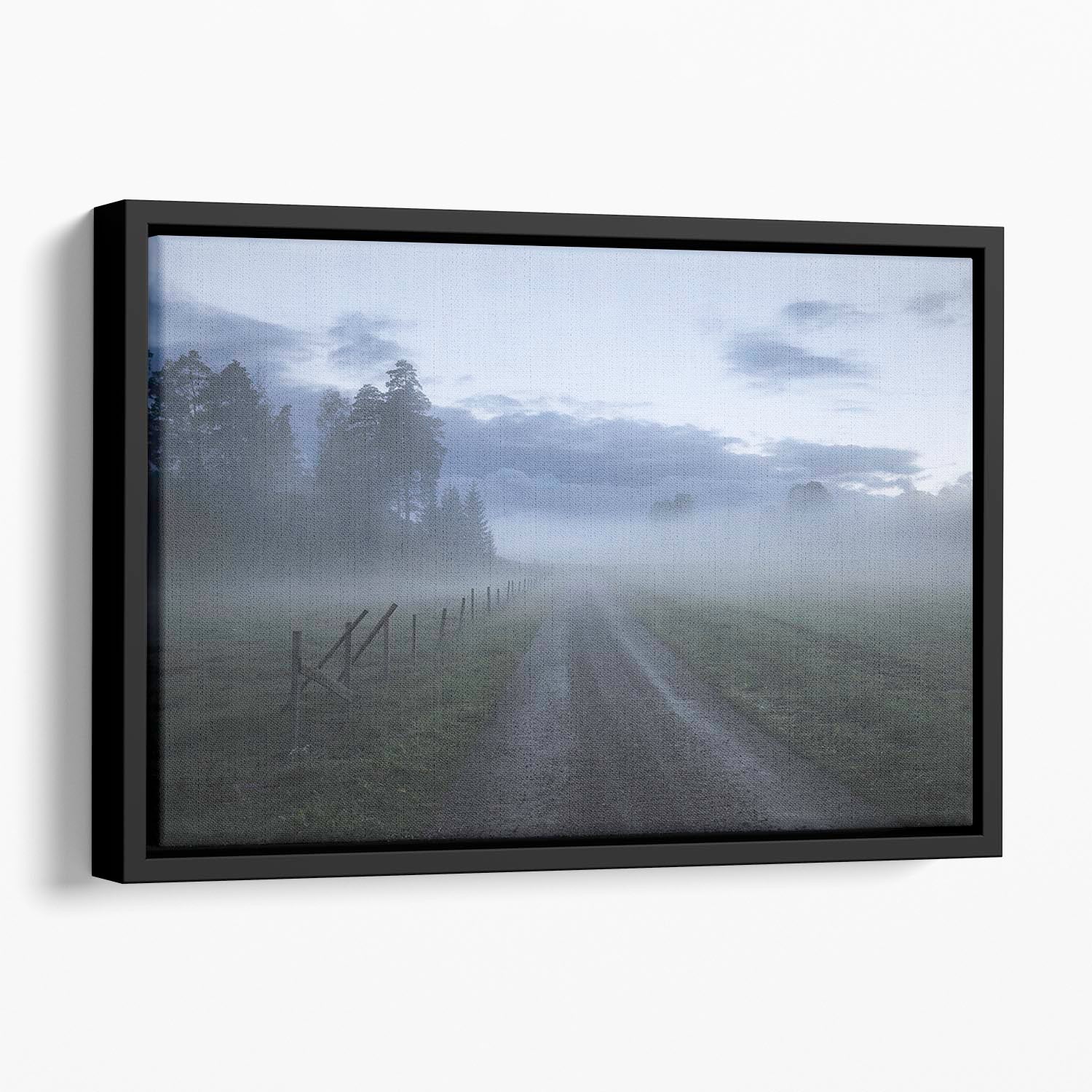 Moody Road Floating Framed Canvas - Canvas Art Rocks - 1