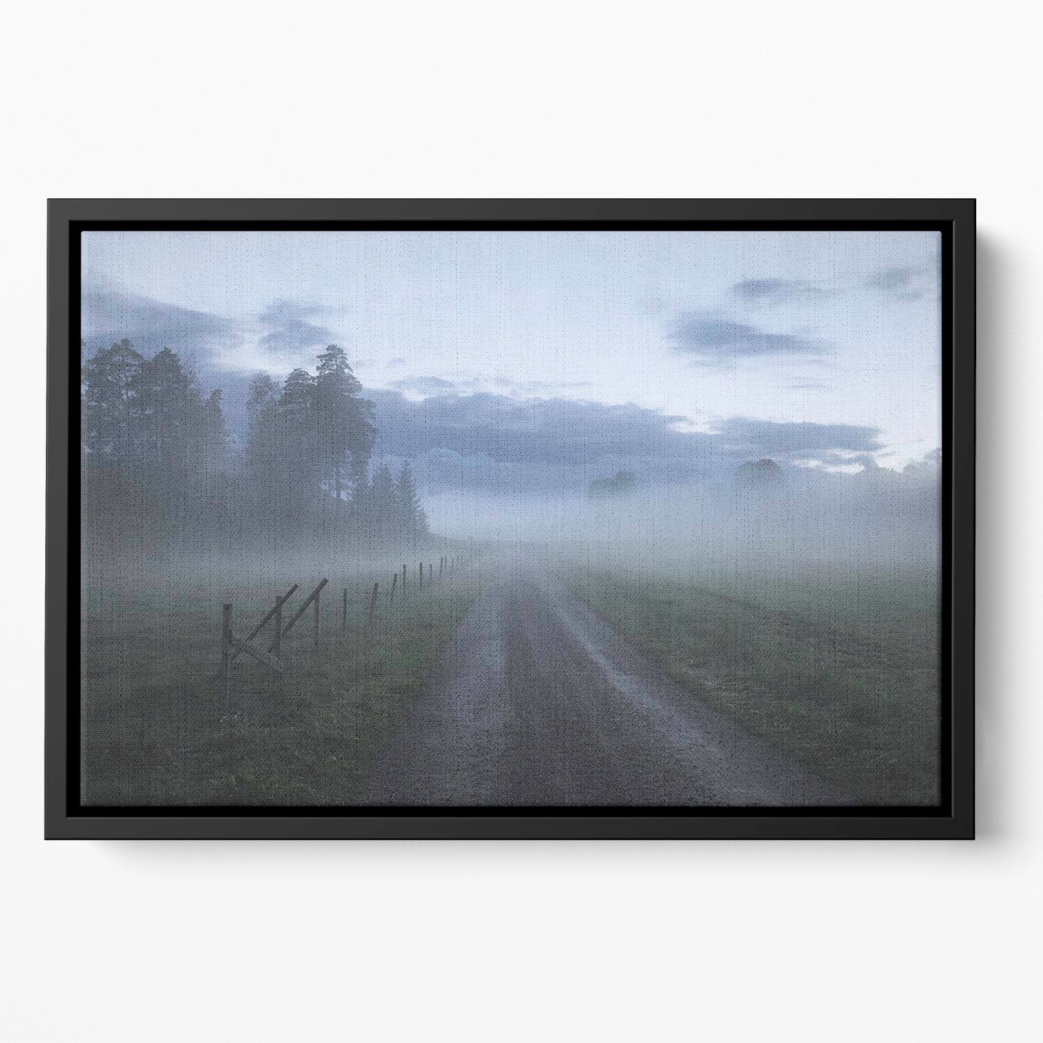 Moody Road Floating Framed Canvas - Canvas Art Rocks - 2