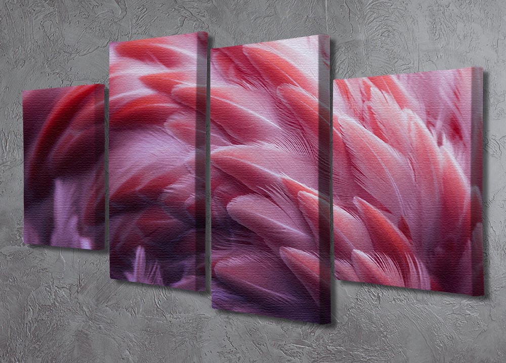 Flamingo 4 Split Panel Canvas - Canvas Art Rocks - 2