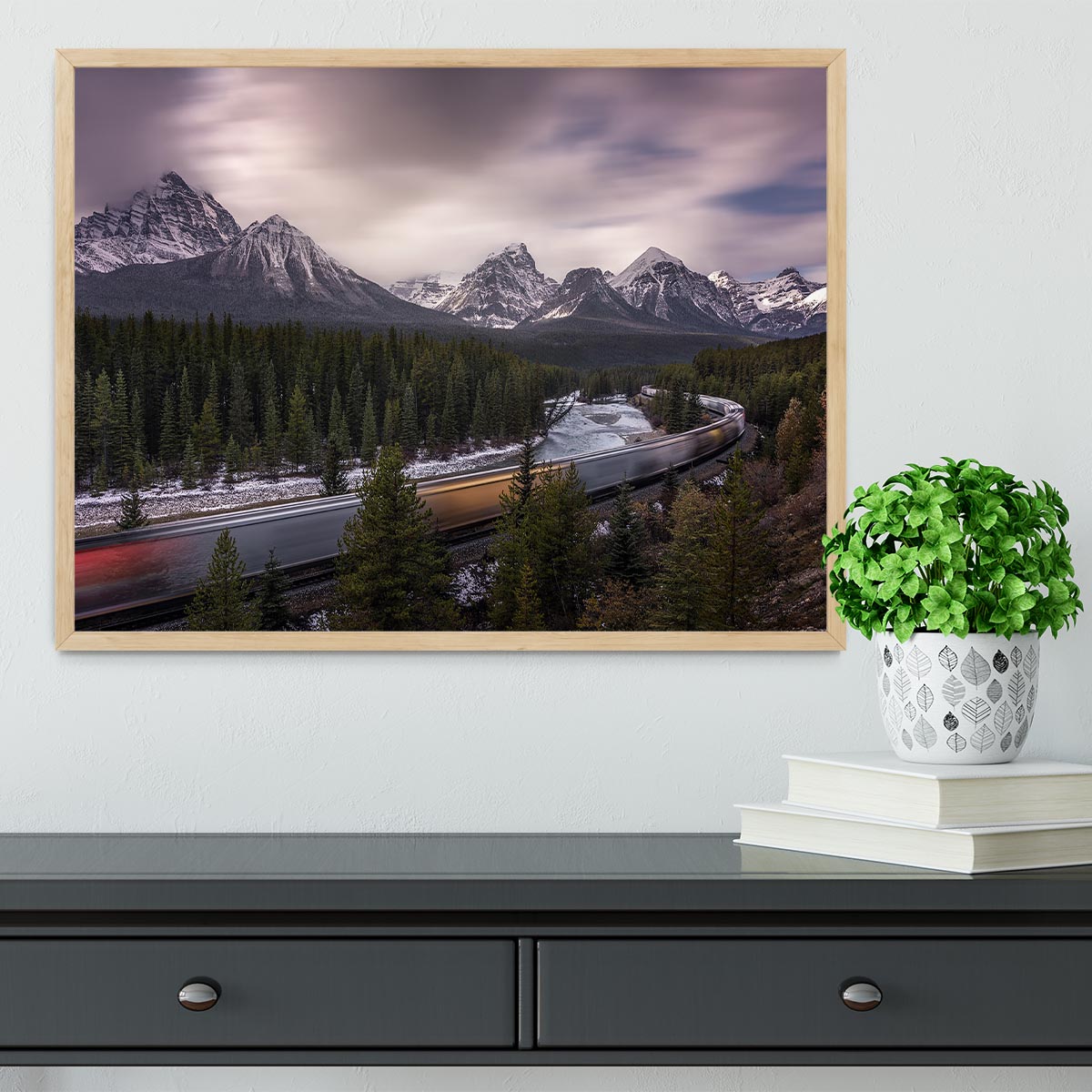 Last Train To Light Framed Print - Canvas Art Rocks - 4