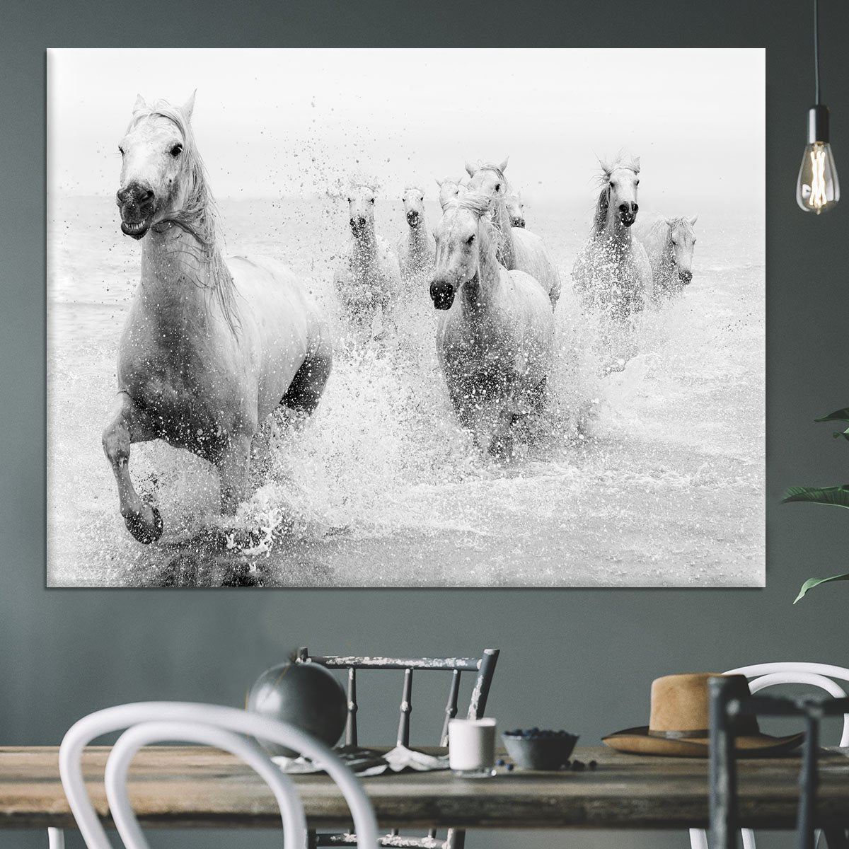 Slashing Horses Canvas Print or Poster - Canvas Art Rocks - 3