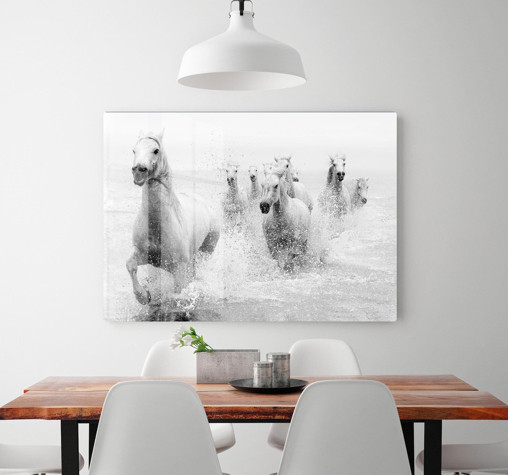 Slashing Horses HD Metal Print - Canvas Art Rocks - 2