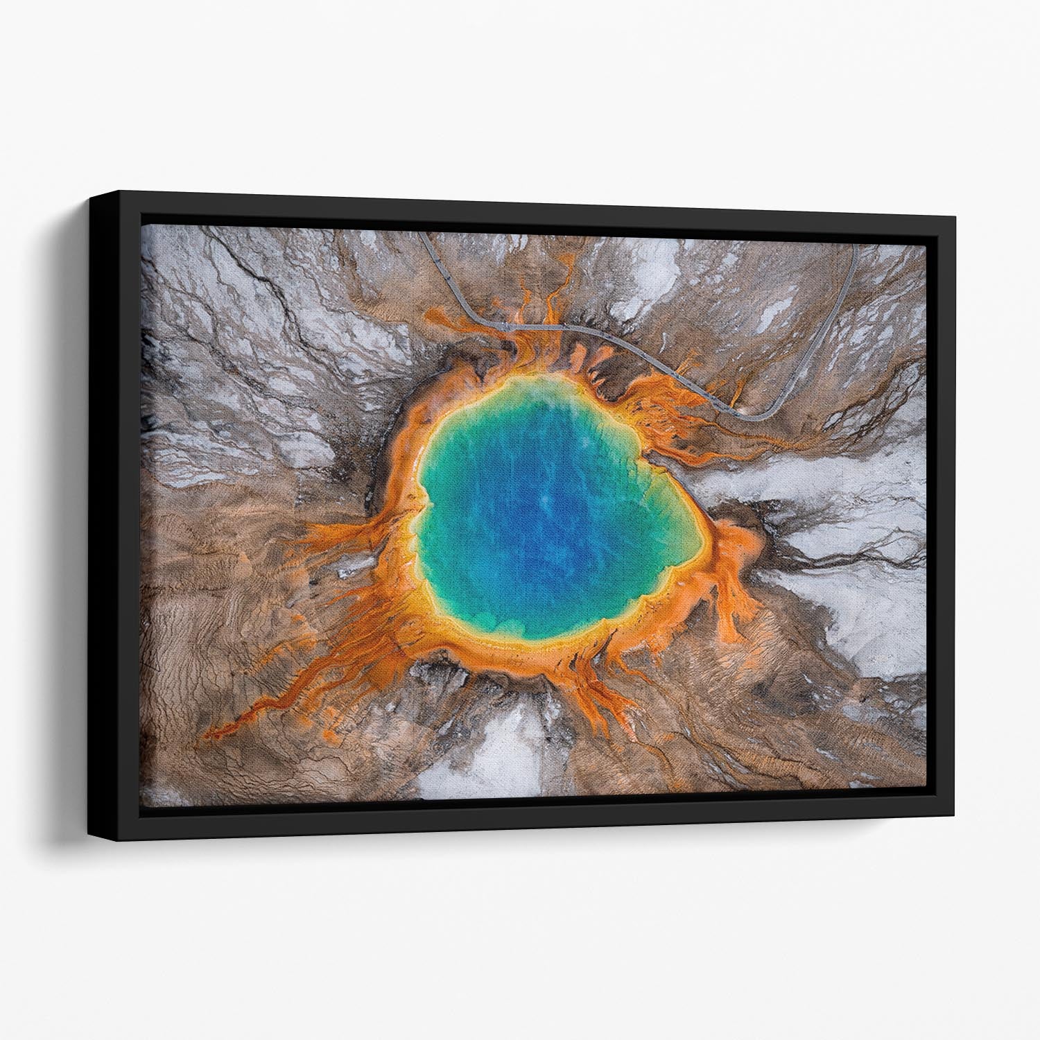 Colors Floating Framed Canvas - Canvas Art Rocks - 1