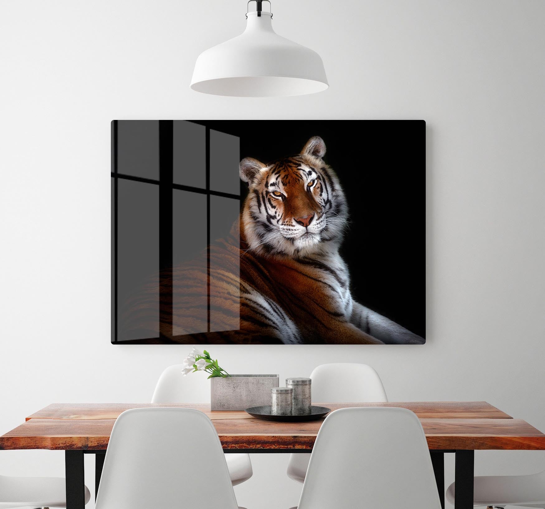 Serenity Tiger HD Metal Print - Canvas Art Rocks - 2