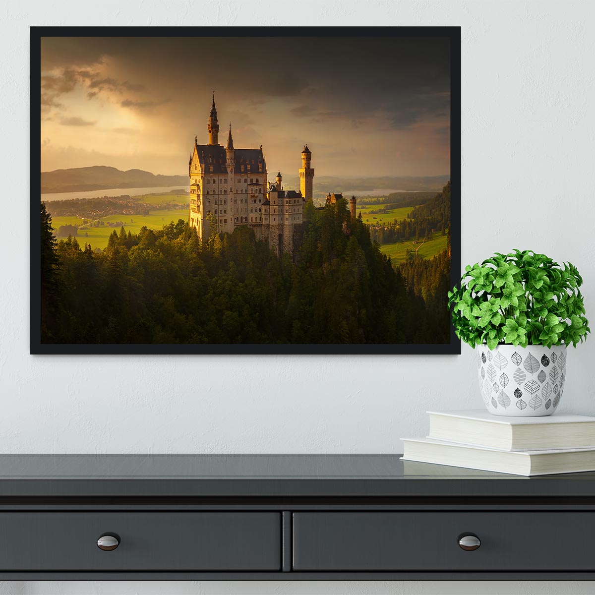 Neuschwanstein Framed Print - Canvas Art Rocks - 2