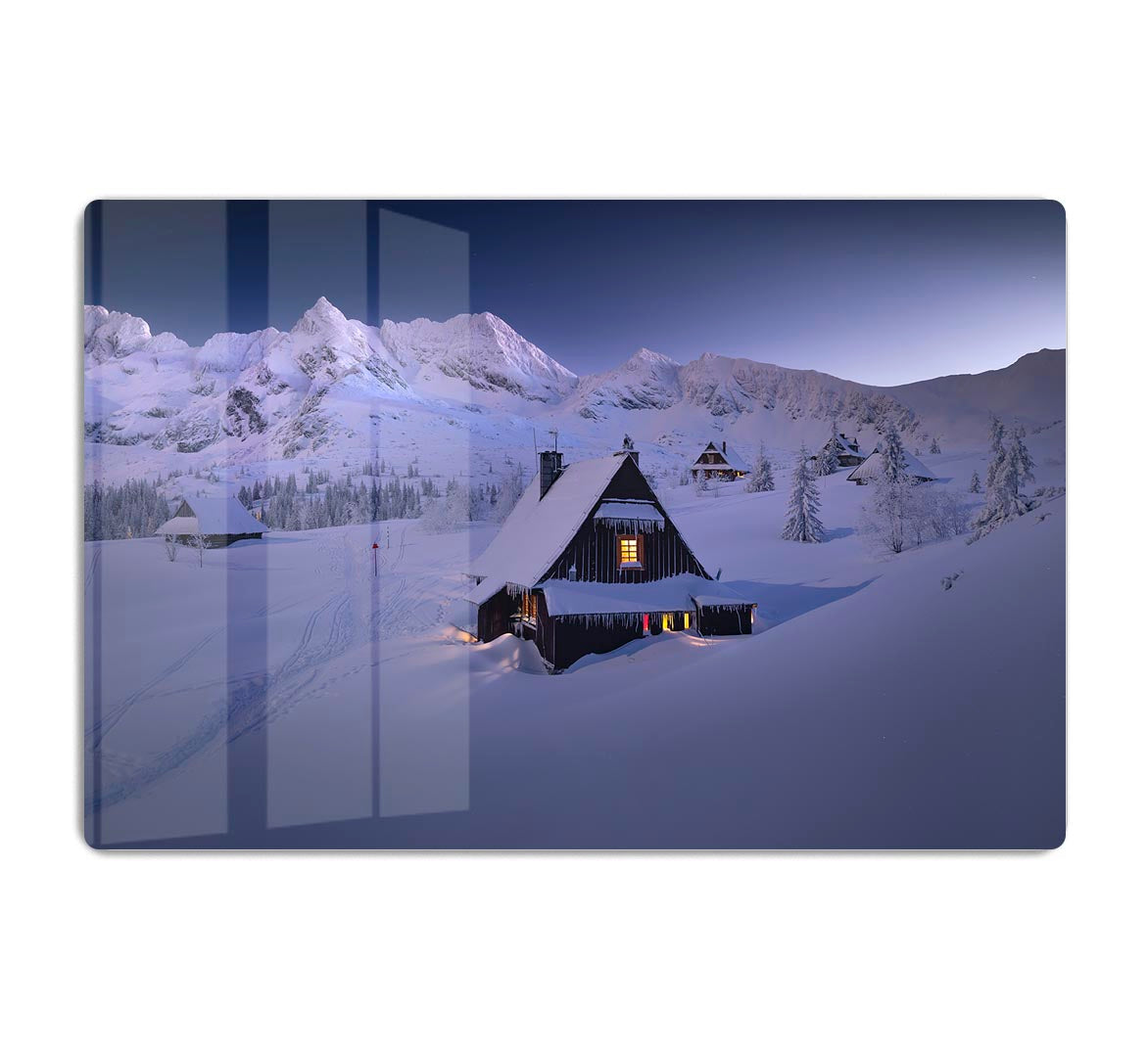 Winter Hut HD Metal Print - Canvas Art Rocks - 1
