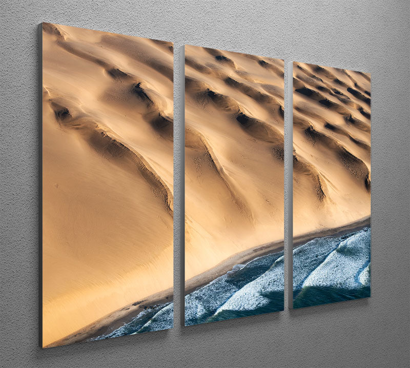 Namib Desert 3 Split Panel Canvas Print - Canvas Art Rocks - 2