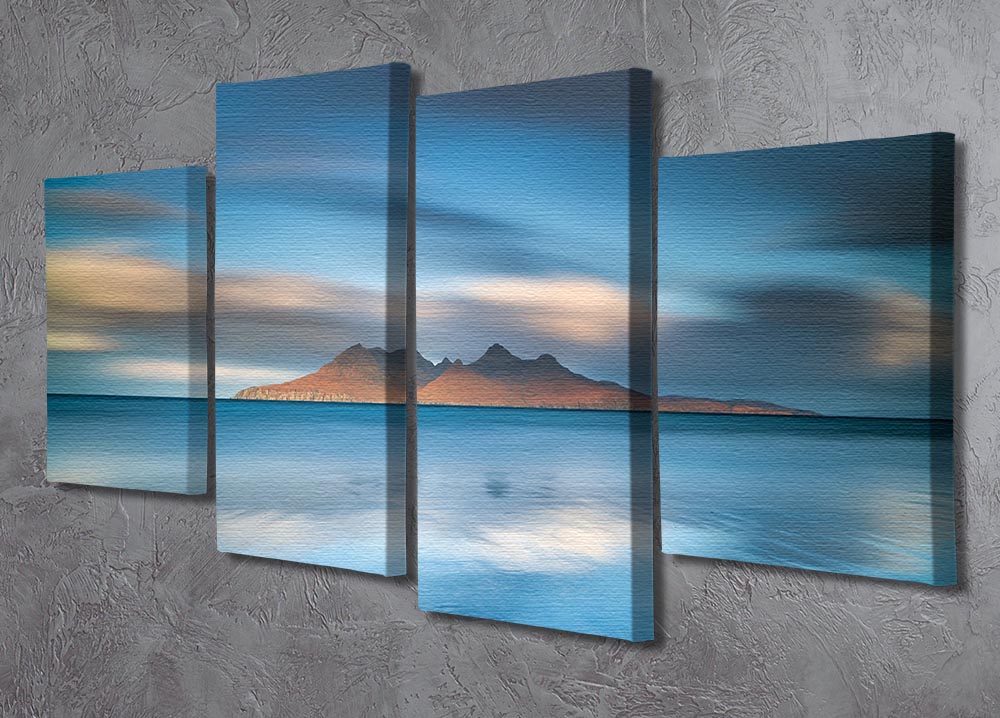 An Epic Sunrise In Eigg 4 Split Panel Canvas - Canvas Art Rocks - 2