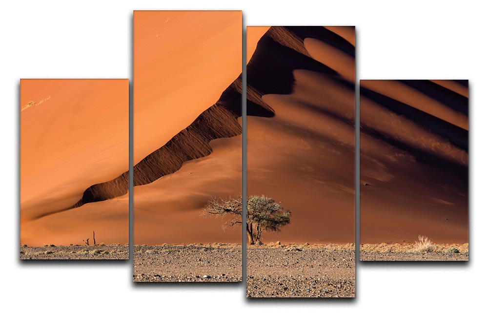 The Dune And The Tree 4 Split Panel Canvas - Canvas Art Rocks - 1