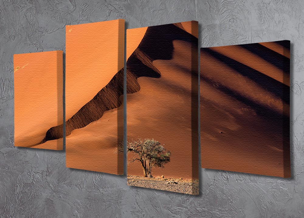 The Dune And The Tree 4 Split Panel Canvas - Canvas Art Rocks - 2