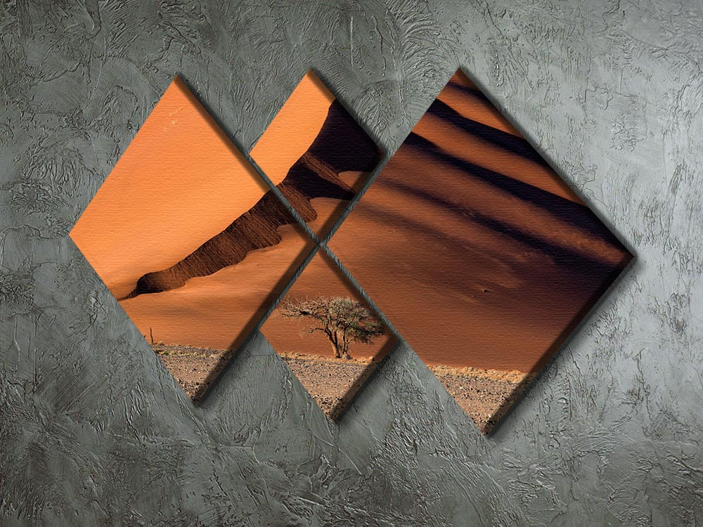 The Dune And The Tree 4 Square Multi Panel Canvas - Canvas Art Rocks - 2
