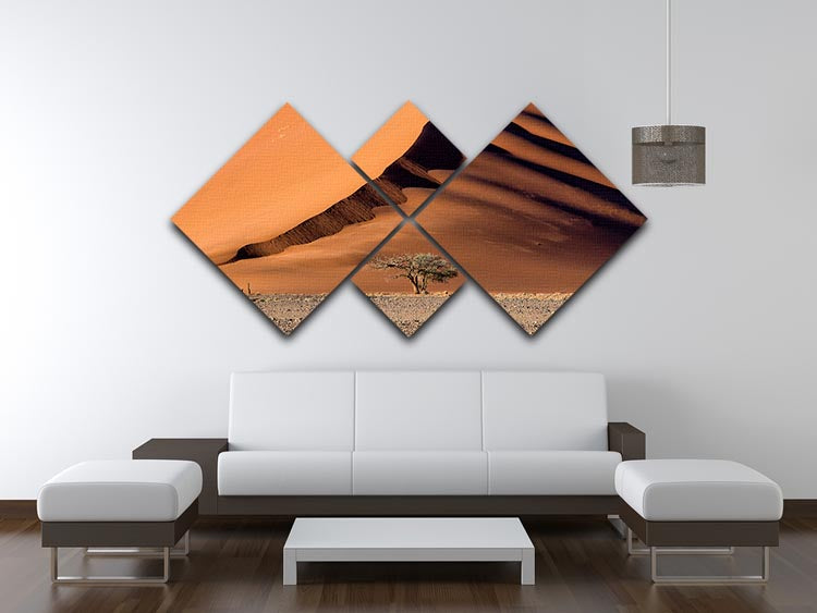 The Dune And The Tree 4 Square Multi Panel Canvas - Canvas Art Rocks - 3