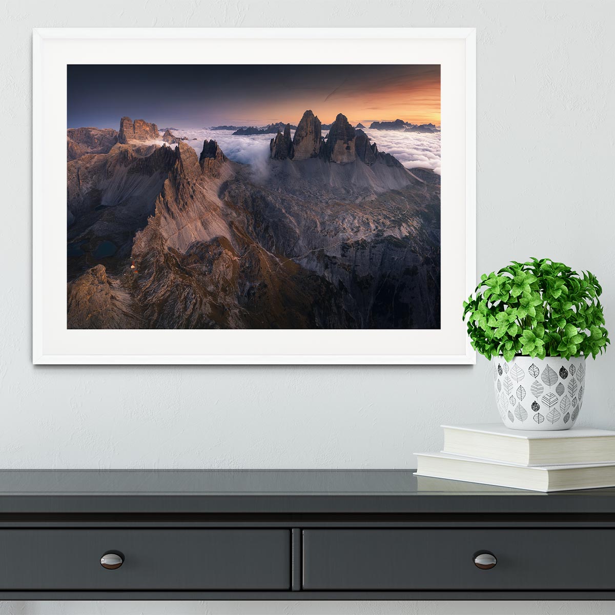 Tre Cime Di Lavaredo Framed Print - Canvas Art Rocks - 5