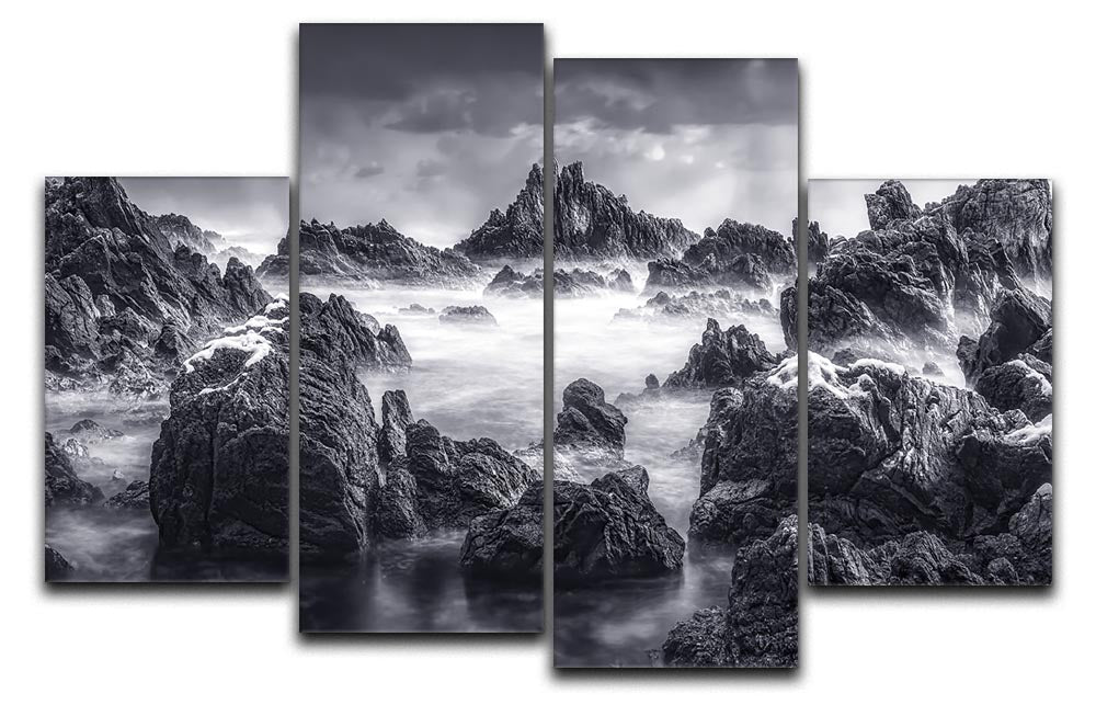 Rocky Seascape 4 Split Panel Canvas - Canvas Art Rocks - 1