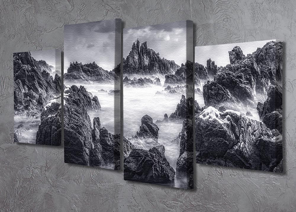 Rocky Seascape 4 Split Panel Canvas - Canvas Art Rocks - 2
