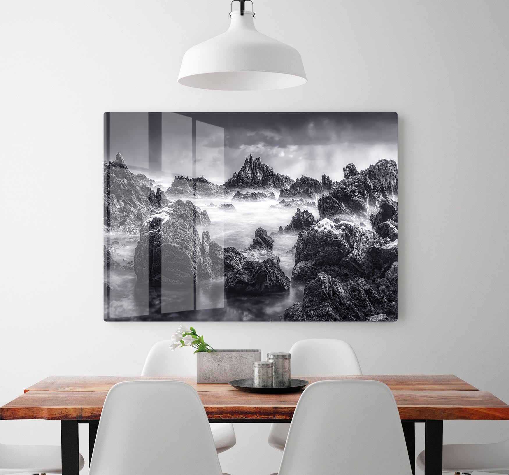 Rocky Seascape HD Metal Print - Canvas Art Rocks - 2