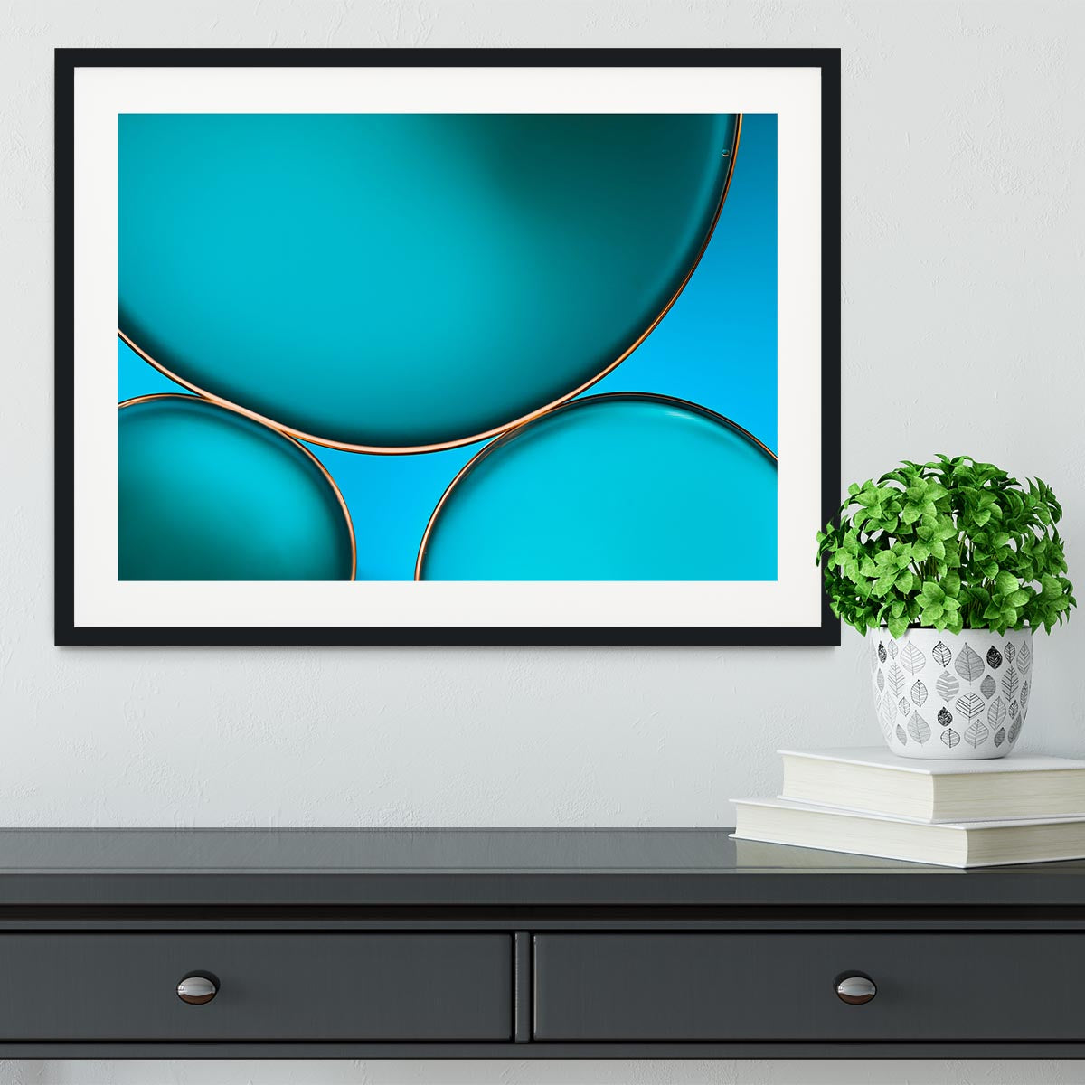Oil And Water Framed Print - Canvas Art Rocks - 1