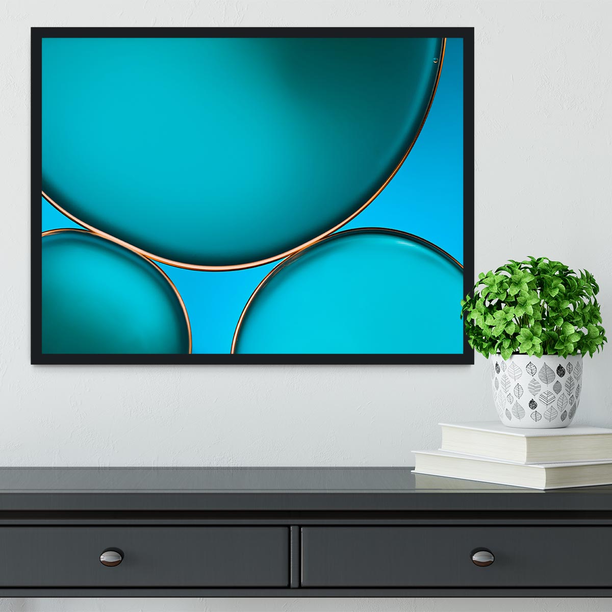 Oil And Water Framed Print - Canvas Art Rocks - 2