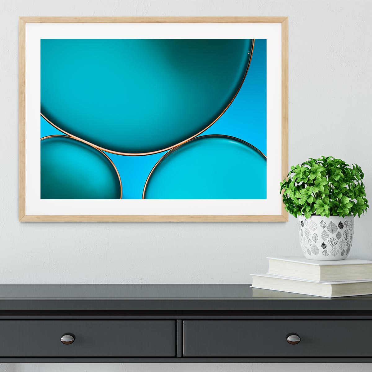 Oil And Water Framed Print - Canvas Art Rocks - 3