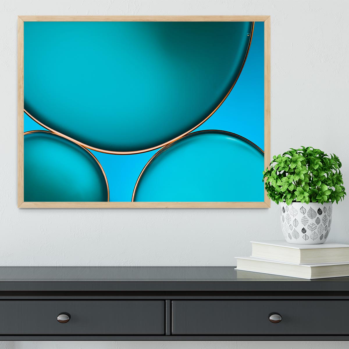 Oil And Water Framed Print - Canvas Art Rocks - 4
