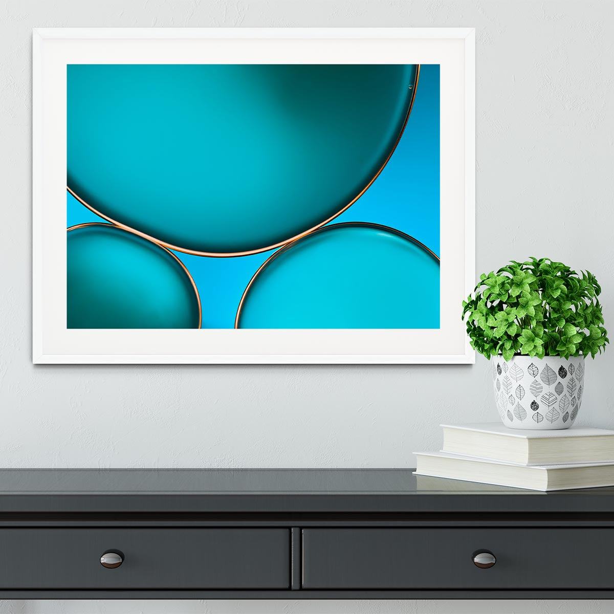 Oil And Water Framed Print - Canvas Art Rocks - 5