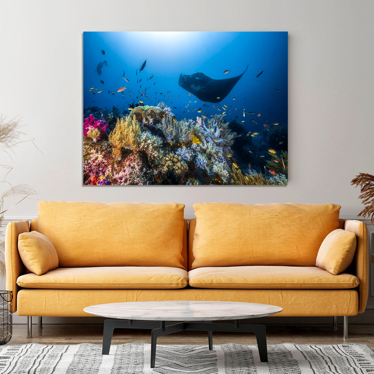 Manta Reef On The Reef Canvas Print or Poster - Canvas Art Rocks - 4