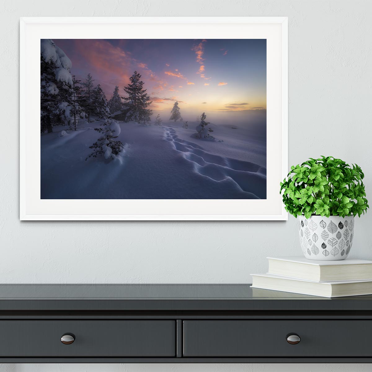 Winter Steps Framed Print - Canvas Art Rocks - 5