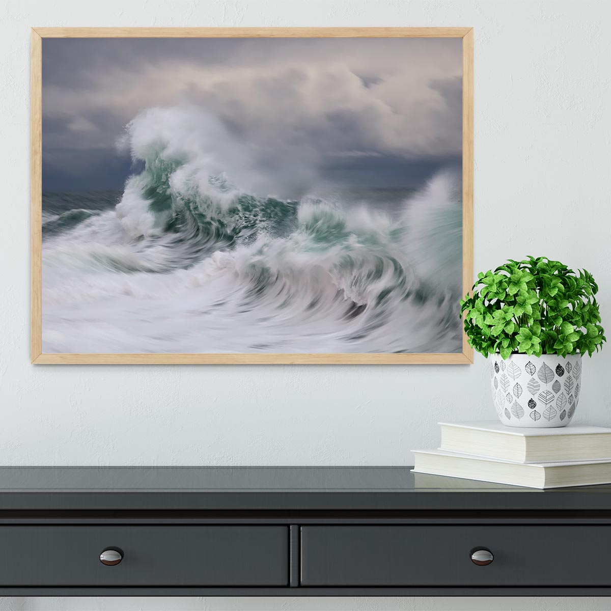 Wave Framed Print - Canvas Art Rocks - 4