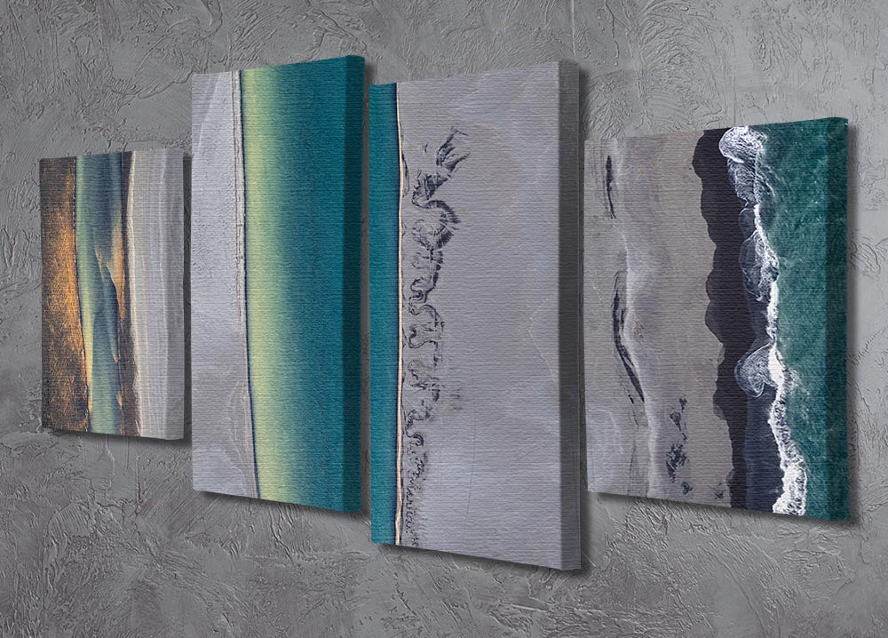 Icelandic Coastline 4 Split Panel Canvas - Canvas Art Rocks - 2