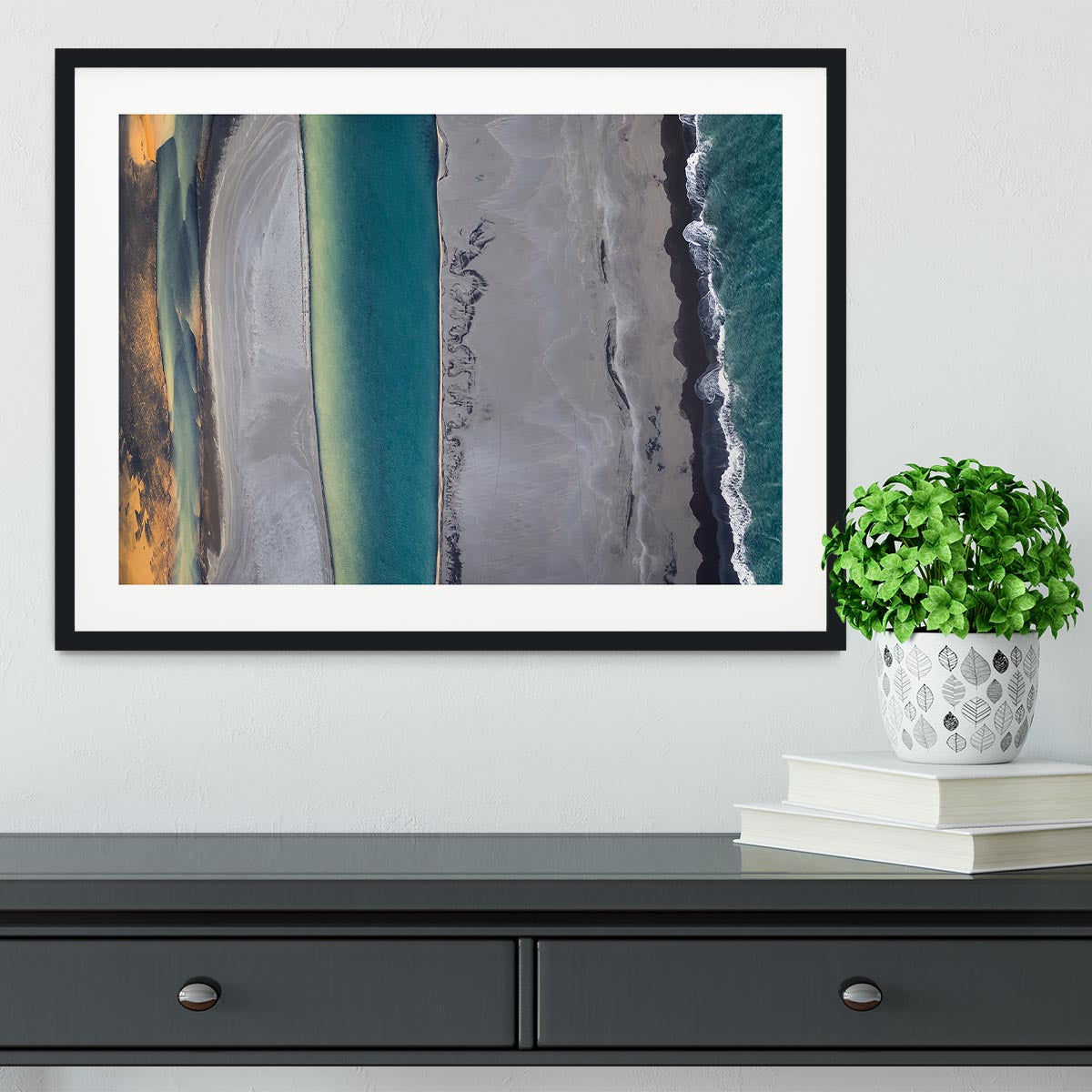Icelandic Coastline Framed Print - Canvas Art Rocks - 1