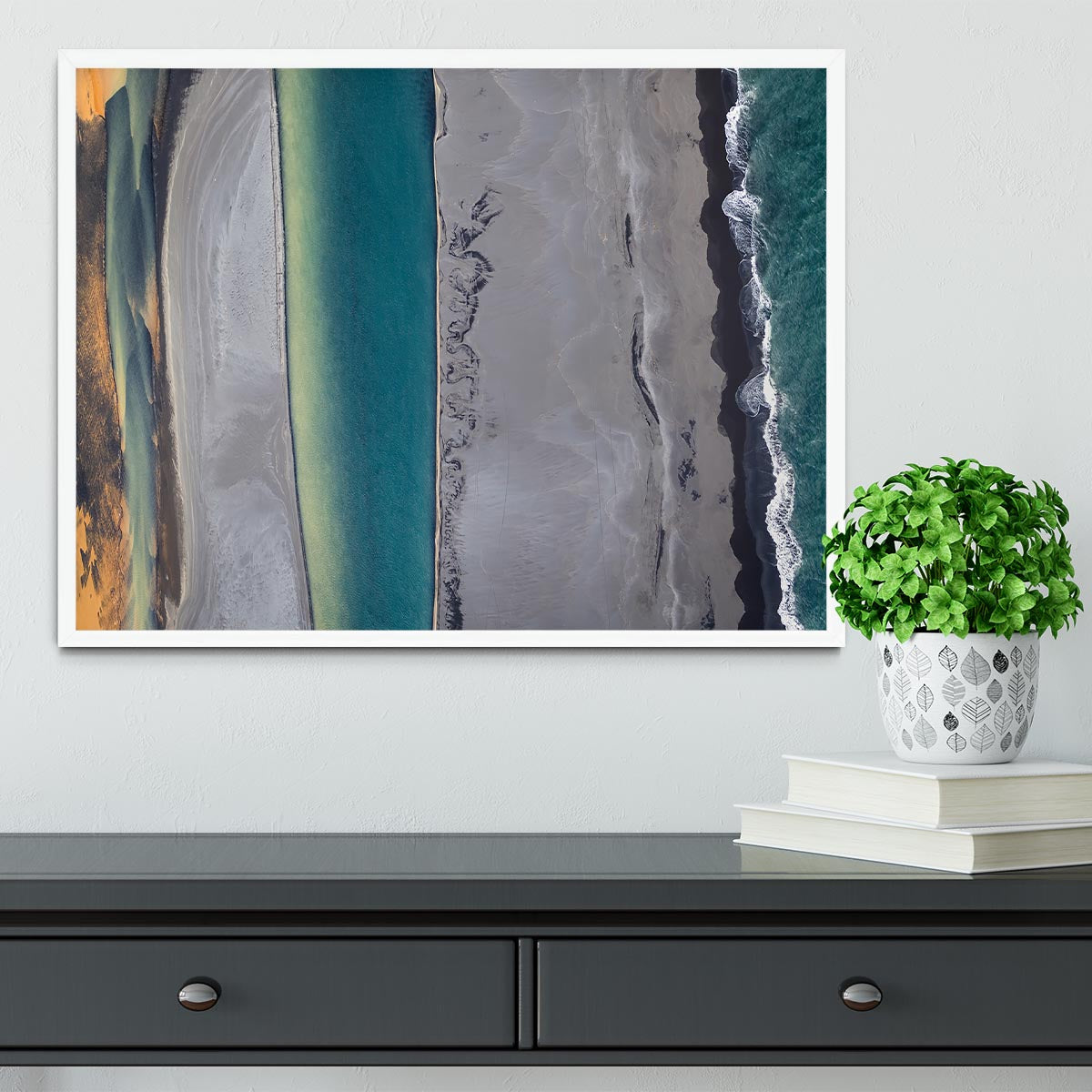 Icelandic Coastline Framed Print - Canvas Art Rocks -6