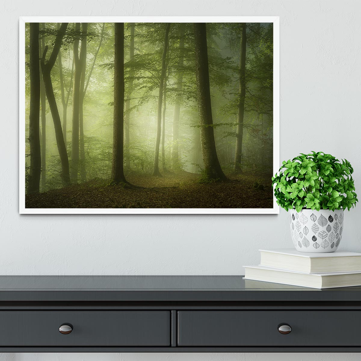 Mysterious Spring Morning Framed Print - Canvas Art Rocks -6