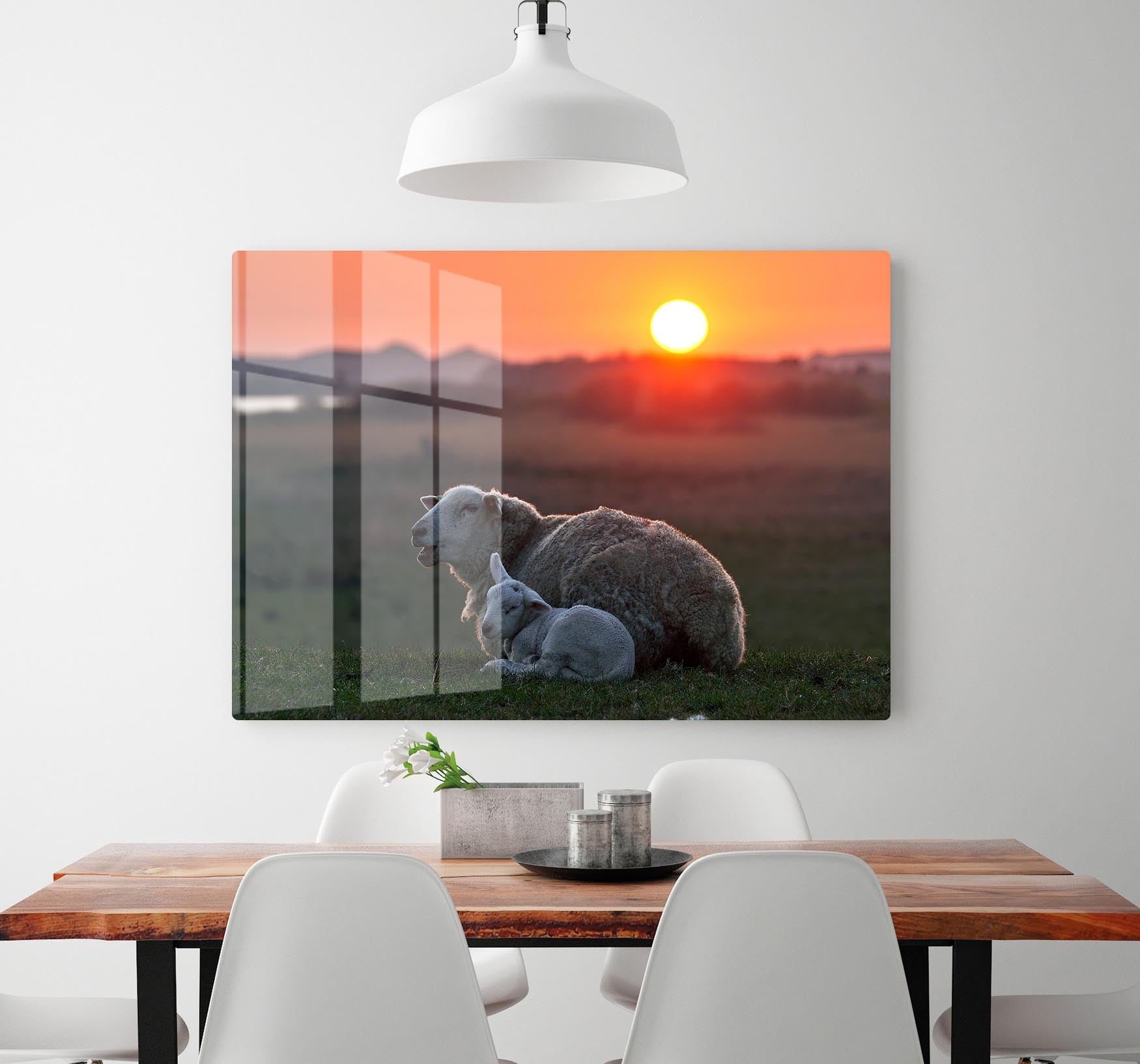 Sleep well Sheep HD Metal Print - Canvas Art Rocks - 2