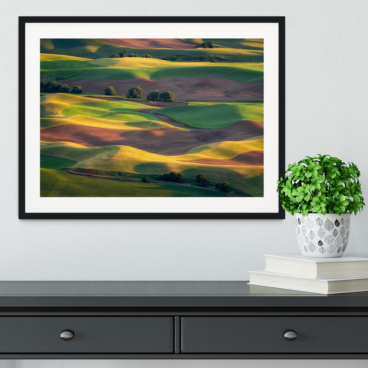 Colorful Palouse Framed Print - Canvas Art Rocks - 1